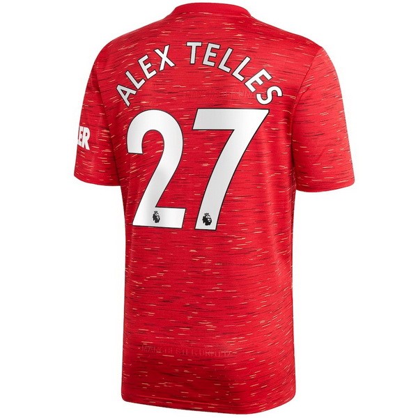 Maillot Football Manchester United NO.27 Alex Telles Domicile 2020-21 Rouge